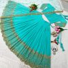 Firozi Georgette Embroidery Lehenga Choli