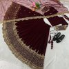 Maroon Georgette Embroidery Lehenga Choli