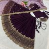 Purple Georgette Embroidery Lehenga Choli