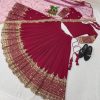 Ruby Georgette Embroidery Lehenga Choli