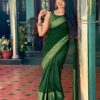 Green Soft Silk Cloth Jacquard All Over Saree