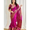 Pink Soft Silk Jacquard All Over Saree