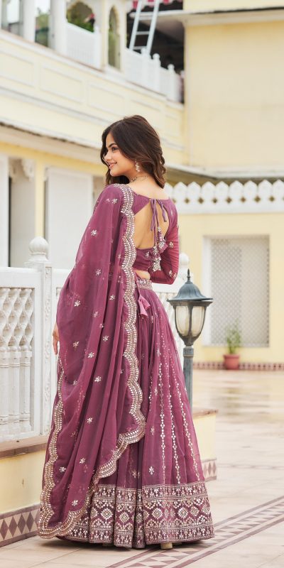 Ram 026 Purple Color Georgette Sequence Work Lehenga Choli Casual, Wedding, Festive, Events Expected Delivery 4-6 Working Days @3049/- | Lehenga, Bollywood Lehenga, Creative Lehenga, Designer Lehenga, Embroidered Lehenga, Party Wear Lehenga