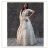 White Georgette Heavy Embroidery Lehenga Choli