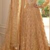 Golden Net Embroidery Salwar Suit