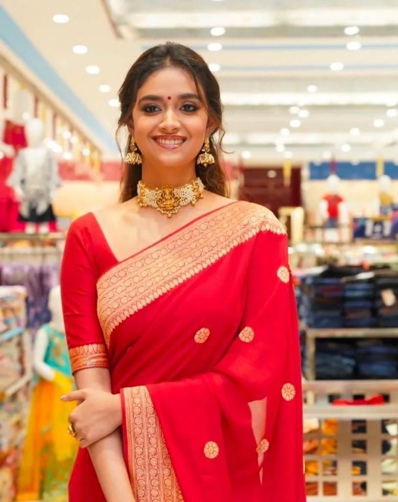 KP 4089 Red Color Soft Lichi Silk Jacquard On All Over Saree Casual, Party Wear, Wedding, Events Etc. Expected Delivery 4-6 Working Days @1299/- | Sarees, Bollywood Sarees, Creative Sarees, Designer Sarees, Embroidered Sarees, Ethnic Saree, Modern Digital sarees, Party Wear Sarees