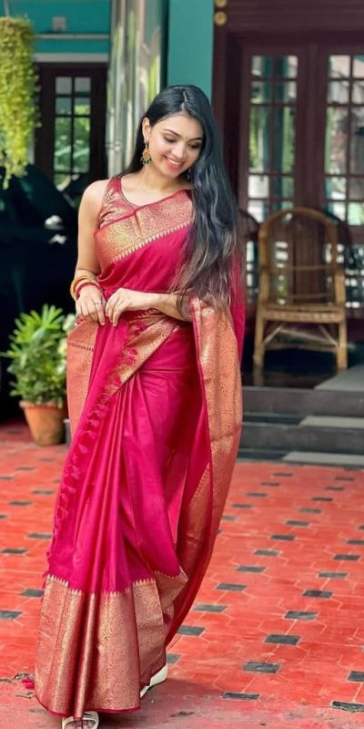 KP 3042 Pink Color Soft Lichi Silk Jacquard On All Over Saree Casual, Party Wear, Wedding, Events Etc. Expected Delivery 4-6 Working Days @1349/- | Sarees, Bollywood Sarees, Creative Sarees, Designer Sarees, Embroidered Sarees, Ethnic Saree, Modern Digital sarees, Party Wear Sarees