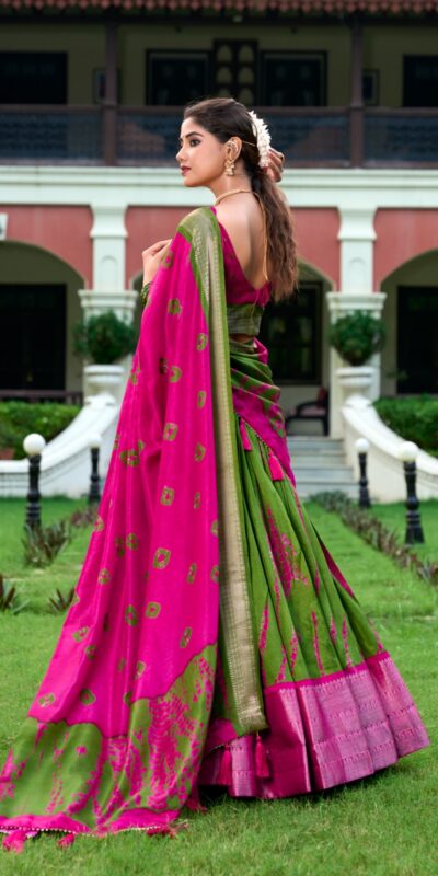 LNB 1228 Pink Color Fabulous Dola Silk Patola Print And Foil Work Lehenga Choli Wedding, Festive, Events Expected Delivery 4-6 Working Days@2199/- Only | Lehenga, Bollywood Lehenga, Creative Lehenga, Designer Lehenga, Embroidered Lehenga, Party Wear Lehenga