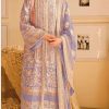 Light Purple Georgette With Embroidery Sequence With Moti Salwar Suit