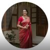 Red Soft Silk Jacquard Work On All Over Saree