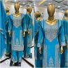Sky Blue Chinnon Silk With Embroidery Coding Sequence Work Salwar Suit