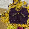 Yellow Viscose Georgette Shibori Hand Dyeing Jari Work Saree