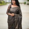 Black Soft Silk Jacquard Work On All Over Saree