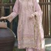 Light Pink Organza With Embroidery Sequence Work Salwar Suit