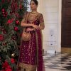 Red Faux Georgette With Embroidery Sequence Work Salwar Suit