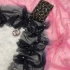 Black Georgette Sequence Worked Butti Saree