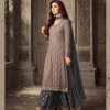 Grey Georgette With Embroidery Work With Stone Salwar Suit