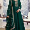 Green Silk Georgette with Embroidery Work Anarkal Suit