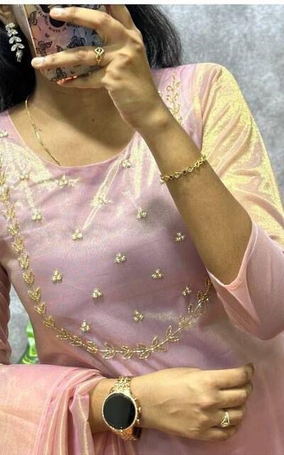 MF 788 Light pink Color Heavy Twill Golden Shining Fabric Kurti Casual, Wedding, Party, Festive, Events Etc. Expected Delivery 4-6 Working Days @1349/- | Kurti, Bollywood Kurti, Creative Kurtis, Designer Kurti, Party Wear Kurti, Selfie Kurti