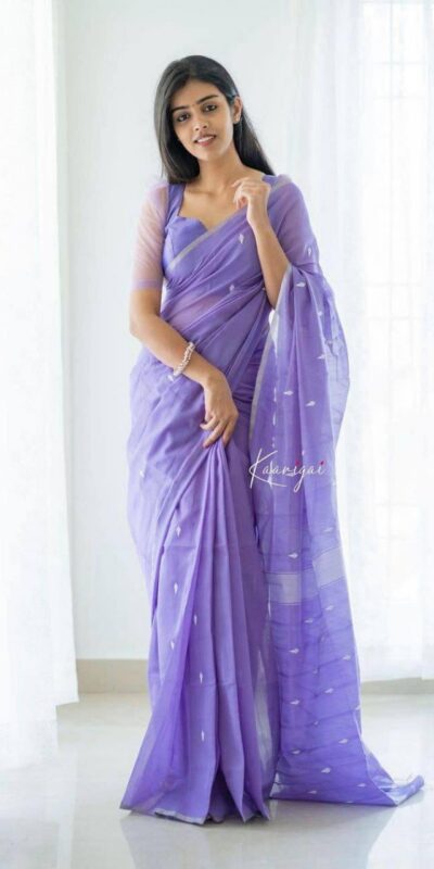 KP 5063 Purple Color Soft Lilan Cotton Rich Pallu & Jacquard Work Saree Casual, Wedding, Festive, Events . Expected Delivery 4-6 Working Days @1349/- only | Sarees, Bollywood Sarees, Creative Sarees, Designer Sarees, Embroidered Sarees, Ethnic Saree, Modern Digital sarees, Party Wear Sarees