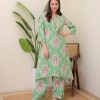 Green Rayon Wood With Print Salwar Suit