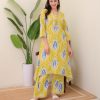 Yellow Rayon Wood With Print Salwar Suit