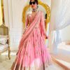 Light Pink Fox Georgette Embroidery Sequins Work Lehenga Choli