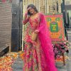 Pink Silk Faux Georgette Digital Print Salwar Suit