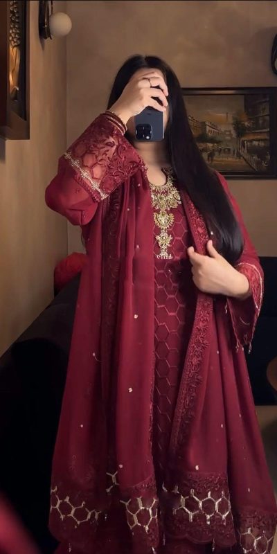 AD 197 Maroon Color Faux Georgette With Pal Diamond Hand Work Salwar Suit Casual, Wedding, Party, Festive, Events Etc.4-6 Working Days@ 2099/-only | Jump Suits, Salwar suit, Casual Suits, Creative suits, Designer Suits, Palazzo Suits, Party Wear Suits, Patiala Suits, Straight Suits