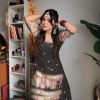 Black Chinnon Silk Embroidery Work Salwar Suit