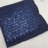 Navy Blue Georgette Dual Sequins Embroidery Sequins Work Saree
