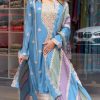 Sky Blue Faux Georgette With Embroidery Sequence Work Salwar Suit