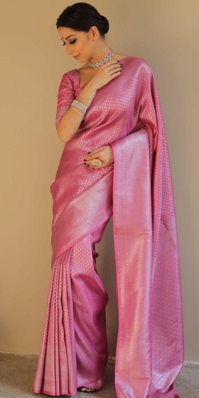 KP 6018 Light pink Color Soft Lichi Silk Jacquard Work On All Over Saree Casual, Wedding, Festive, Events . Expected Delivery 4-6 Working Days @1349/- only | Sarees, Bollywood Sarees, Creative Sarees, Designer Sarees, Embroidered Sarees, Ethnic Saree, Modern Digital sarees, Party Wear Sarees