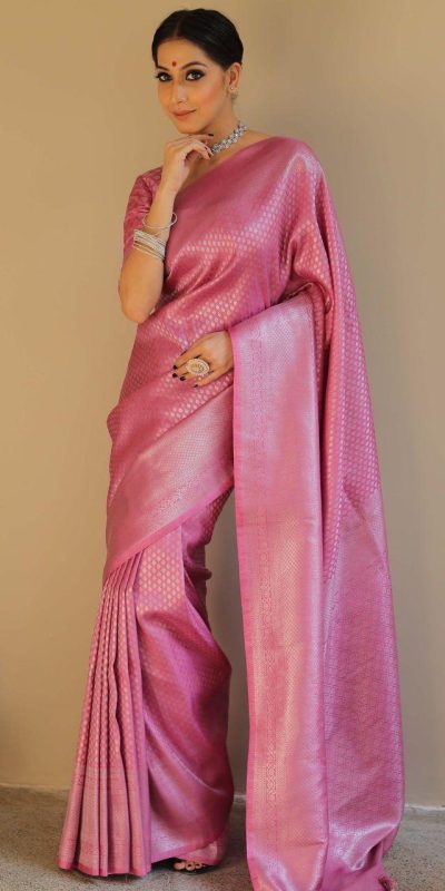 KP 6018 Light pink Color Soft Lichi Silk Jacquard Work On All Over Saree Casual, Wedding, Festive, Events . Expected Delivery 4-6 Working Days @1349/- only | Sarees, Bollywood Sarees, Creative Sarees, Designer Sarees, Embroidered Sarees, Ethnic Saree, Modern Digital sarees, Party Wear Sarees