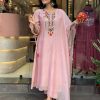 Peach Chanderi Silk With Mirror Work Embroidery Salwar Suit