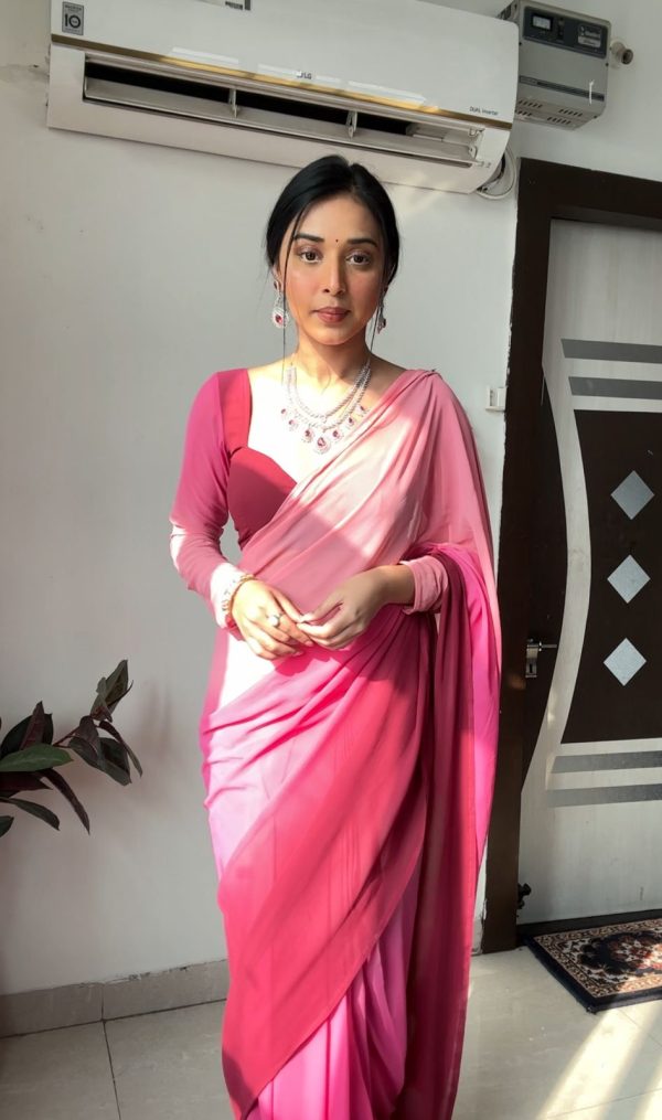 Multi Soft Georgette Silk Saree