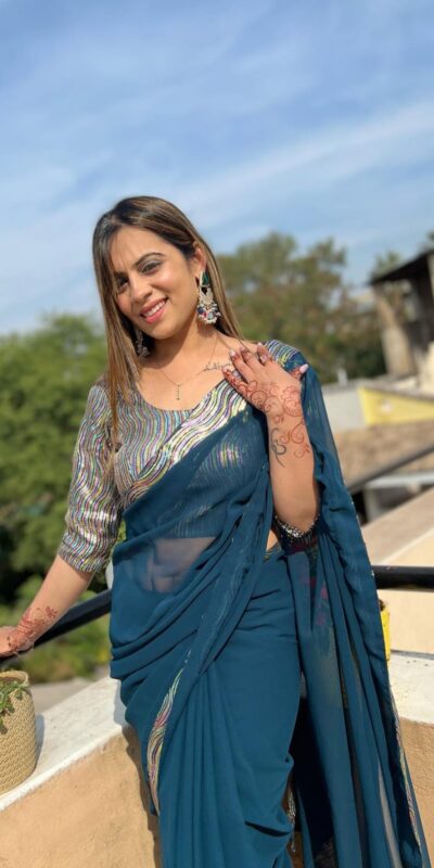 JR 579 Peacock Blue Color Georgette Sequence Work Lace With Peiping Saree Casual, Wedding, Festive, Events . Expected Delivery 4-6 Working Days @1649/- only | Sarees, Bollywood Sarees, Creative Sarees, Designer Sarees, Embroidered Sarees, Ethnic Saree, Modern Digital sarees, Party Wear Sarees