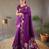 MS 482 Violet Color Soft Litchi Silk Kubera Pattu Saree Casual, Wedding, Festive, Events . Expected Delivery  4-6 Working Days @1249/- only                                                                                                                                           | Sarees, Bollywood Sarees, Creative Sarees, Designer Sarees, Embroidered Sarees, Ethnic Saree, Modern Digital sarees, Party Wear Sarees