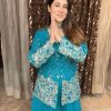 Blue Georgette Sequence Embroidery Work Salwar Suit
