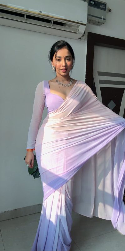 SC 224 Purple Pink Color Soft Georgette Silk Ready To Wear Saree Casual, Wedding, Festive, Events . Expected Delivery 4-6 Working Days @1549/- only | Sarees, Bollywood Sarees, Creative Sarees, Designer Sarees, Embroidered Sarees, Ethnic Saree, Modern Digital sarees, Party Wear Sarees