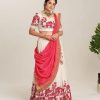 Red Cotton Print Lehenga Choli