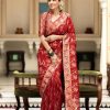 Red Soft Litchi Silk All Over Weaving Saree