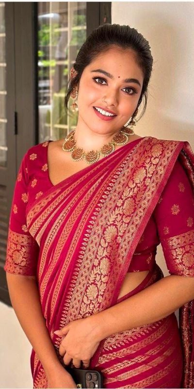 MS 503 Red Color Soft Litchi Silk On All Over Saree Casual, Wedding, Festive, Events . Expected Delivery 4-6 Working Days @1199/- only | Sarees, Bollywood Sarees, Creative Sarees, Designer Sarees, Embroidered Sarees, Ethnic Saree, Modern Digital sarees, Party Wear Sarees