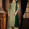 Pista Net With Coding Sequence Work Salwar Suit
