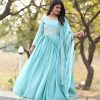 Rama Chinon Sequence With Thread Work Gown