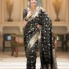 Black Soft Litchi Silk Kubera Pattu Saree