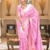 Pink Soft Litchi Silk Kubera Pattu Saree