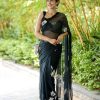 Black Soft Georgette Silk All Over Saree