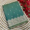 Rama Banarasi Silk Zari Weaving Pallu Saree