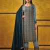 Blue Rangoli Coding Sequence Work Salwar Suit